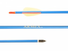 Šíp duralový 30" Armex modrý ostrý - Kliknutím na obrázek zavřete